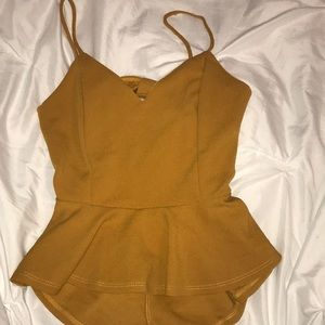 Mustard colored shirt